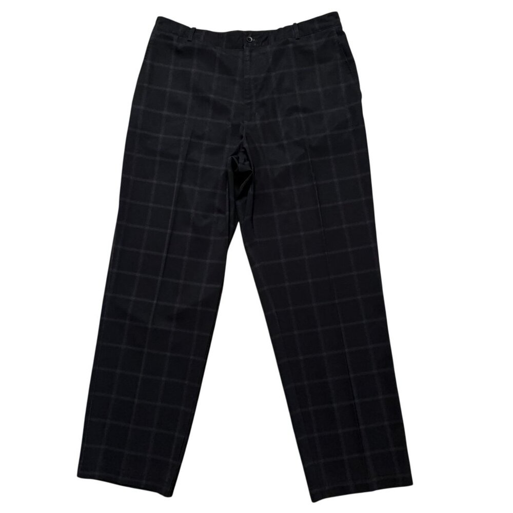 Nike Golf Pants Mens Size 36x32 Dri-Fit Performance Stretch Gray Plaid